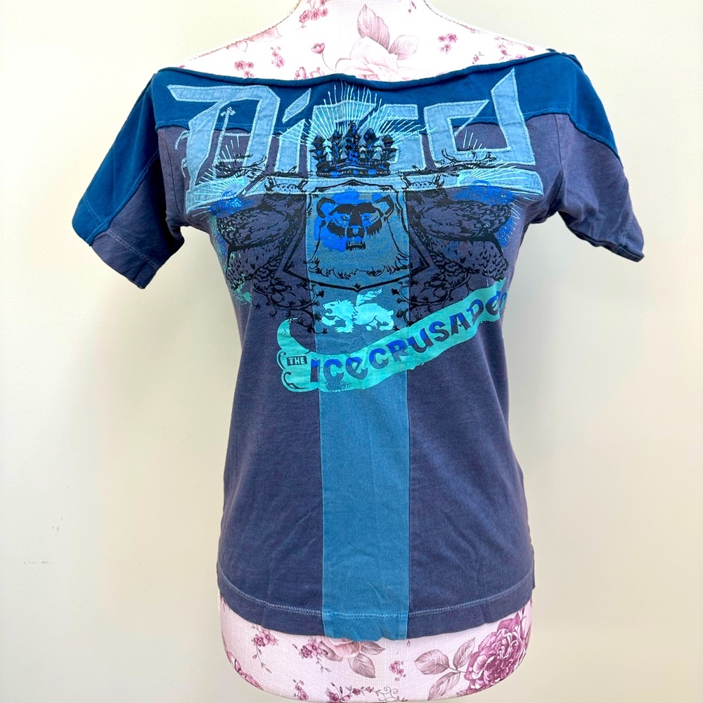 Cute Diesel off the shoulder tee
